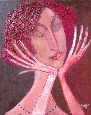 14..Daydreamer2016 Original Painting Oil on Canvas48x38cm2500$ by ZAKIR AHMEDOV